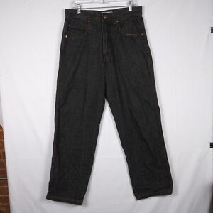 Rich Kids Jeans Baggy Black Grunge Hip Hop Men's Size 34 x 32 90's Y2K